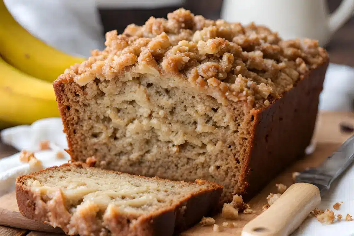 Banana Bread with streusel