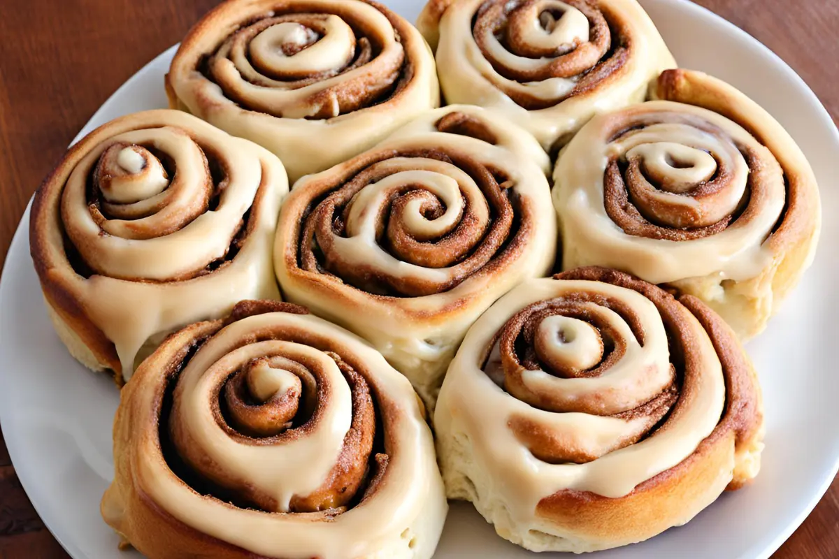 Cinnamon Roll Pancakes with Box