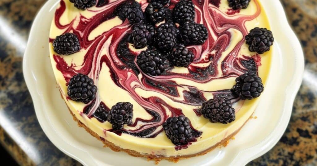 blackberries cheesecake