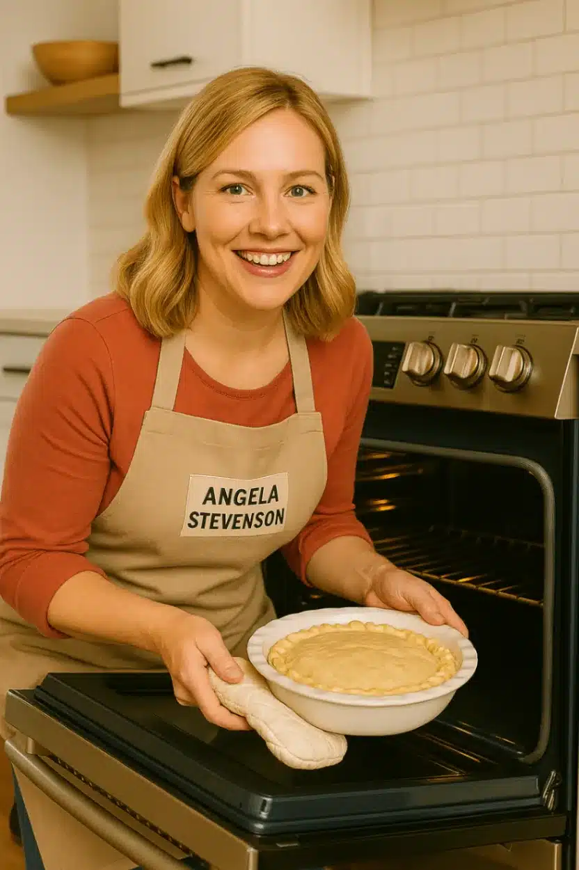 Angela Stevenson making a recipe